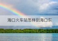 海口火车站怎样到海口东(海口火车站到海口高铁东站有直达公交车吗)