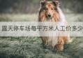 露天停车场每平方米人工价多少(露天停车场造价)