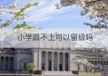 小学跟不上可以留级吗