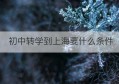 初中转学到上海要什么条件(小孩转学到上海需要什么条件)