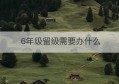 6年级留级需要办什么