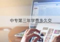 中专第三年学费多久交(高密中专学费多少)