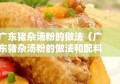 广东猪杂汤粉的做法（广东猪杂汤粉的做法和配料）