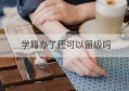 学籍办了还可以留级吗(初中可以留级吗)