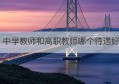 中学教师和高职教师哪个待遇好(民办高职教师待遇)