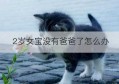 2岁女宝没有爸爸了怎么办