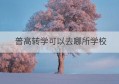 普高转学可以去哪所学校(高中普高之间转学要多少钱)