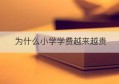 为什么小学学费越来越贵(南城星辉小学学费多少一学期)