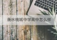 衡水桃城中学高中怎么样(衡水桃城中学高中本部怎么样)