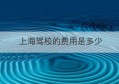 上海驾校的费用是多少(上海驾校2021收费一览表)