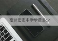 亳州宏志中学学费多少(亳州宏志中学是公立还是私立)