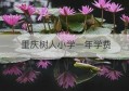 重庆树人小学一年学费(重庆树人小学学费多少)