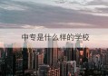 中专是什么样的学校(中专是啥学校)