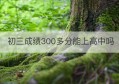 初三成绩300多分能上高中吗(初三学渣获诺奖,能上高中吗)