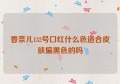 香奈儿132号口红什么色适合皮肤偏黑色的吗