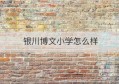 银川博文小学怎么样(银川博文小学划片区吗)