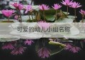 可爱的幼儿小组名称(小组名字幼儿园)