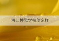 海口博雅学校怎么样(广东省博罗县东江博雅学校怎么样)