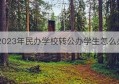 2023年民办学校转公办学生怎么办(2021年转学公办能转民办学校吗)