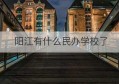 阳江有什么民办学校了(阳江民办学校哪个升学率更高)