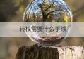 转校需要什么手续(转学需要什么手续和条件小学)