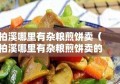 柏溪哪里有杂粮煎饼卖（柏溪哪里有杂粮煎饼卖的）