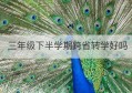 三年级下半学期跨省转学好吗(三年级下学期班主任工作计划)