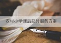 农村小学课后延时服务方案(课后延时服务费发放方案)