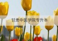 甘肃中医学院专升本(甘肃中医药大学官网专升本)