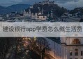 建设银行app学费怎么缴生活费(如何在建设银行app上缴纳学费)