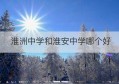 淮洲中学和淮安中学哪个好(淮安市开明中学网站)