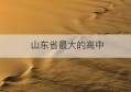 山东省最大的高中(山东最牛高中排名)