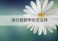 潍坊智群学校怎么样(潍坊智群学校2020年招生吗)