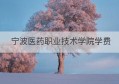 宁波医药职业技术学院学费(宁波医药职业技术学院学费多少钱)