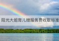 阳光大姐育儿嫂服务费收取标准(工程招标代理服务费收费标准)