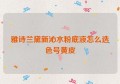 雅诗兰黛新沁水粉底液怎么选色号黄皮